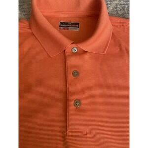 Grand Slam Performance Polo Shirt Men's Medium Coral Color Golf Short Sleeve